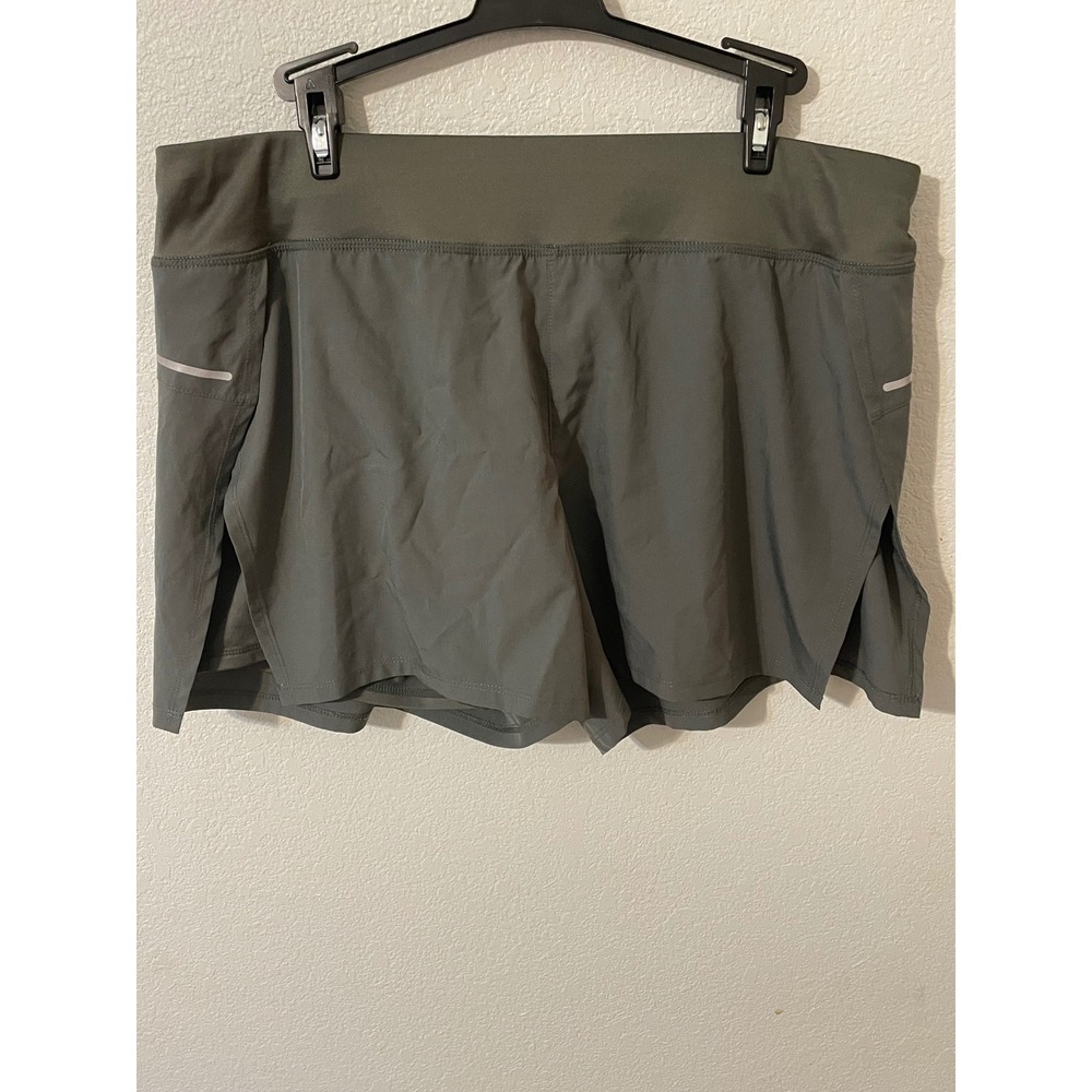 Avia Womens Gray Athletic Skort Shorts Size L Gym Running Workout Tennis Skirt